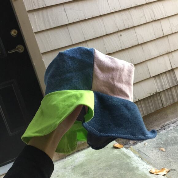 Handmade Dog Printed Upcycled Bucket Hat.-CA2 - Picture 10 of 15